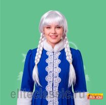 Новогодние, карнавальные Парик "Снегурочка" две косы