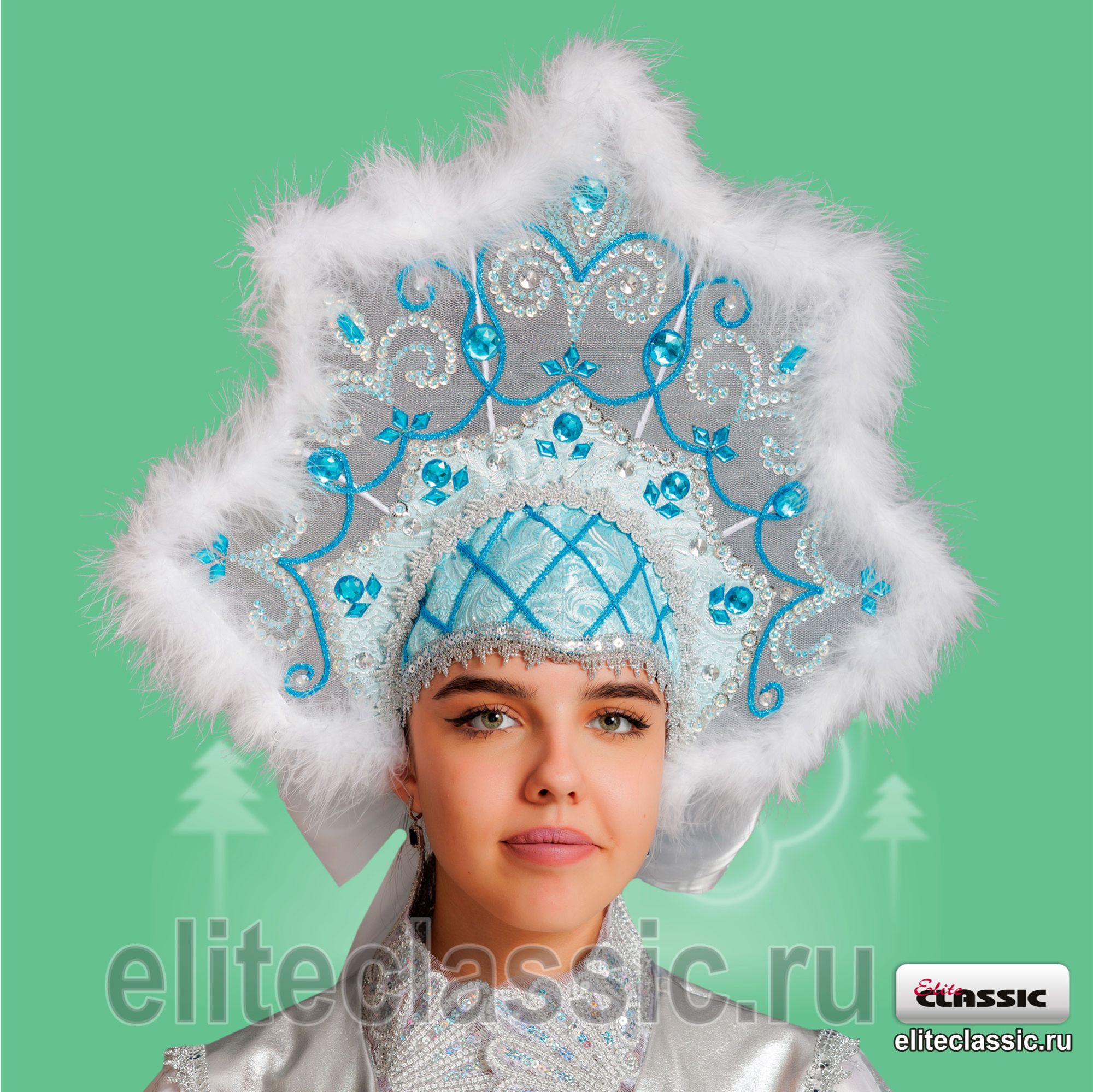 Кокошник "Лазурный"