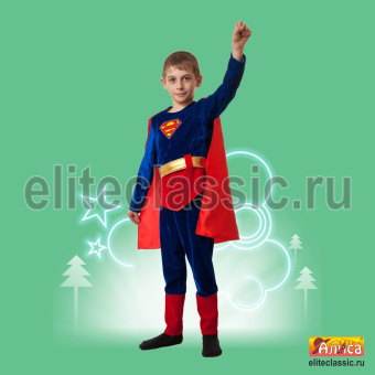 Костюм супермена для новогоднего праздника