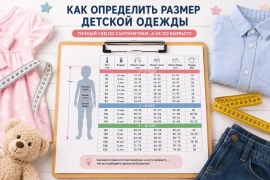 Как определить размер детской одежды