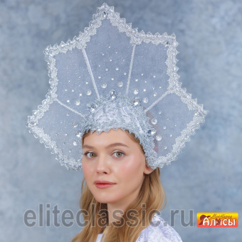 Кокошник паутинка с камнями